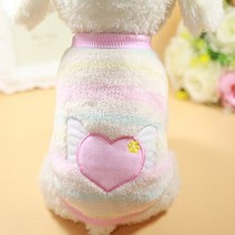 고양이옷 만화 양털 애완 동물 고양이 옷 겨울 따뜻한 강아지 조끼 스웨터 작은 개를 위한 개 옷 코트 자, 15 Angel Heart_04 M