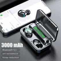 무선인이어 이어폰 블루투스 f9 tws 헤드폰 무선 헤드셋 인 이어 이어 버드 스포츠 3000mah 충전 상자 (마이크 스테레오 포함), 블루투스 헤드폰