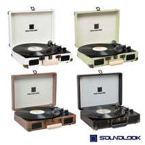 사운드룩 BT LP턴테이블 SLT 100BT 4가지 색상선택, 브라운