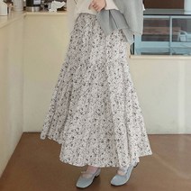 [마이더스비] 이드 나염 캉캉 스커트 [밴딩]