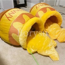 극세사 부들부들 꿀단지 모형 강아지 고양이 하우스 숨숨집