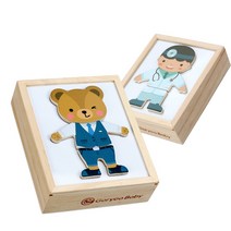 고려베이비 곰돌이 옷입히기 직업놀이 자석놀이 원목퍼즐 자석교구, 곰돌이+직업, 1세트