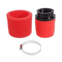 LIYDS 유니버설 48mm 49mm 50mm 레드 이중 폼 포드 성능 공기 필터 청소기 50cc 90cc 110cc 125cc 오토바이 ATV 쿼드 스쿠터 고 카트 모페드 피트