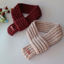 샤샤친구팩토리 코바늘 손뜨개 미니 쁘띠 너음 목도리 뜨기 DIY, 블랙