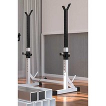 스쿼트렉 거치대 바벨 덤벨 가정용 헬스장 프레임, 블랙 스쿼트 랙