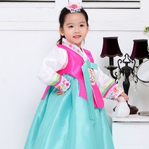 [럭셔리한복] 621.애교분홍(여) _ 아동한복 여아한복 돌한복 유아 아이한복 물실크원단 당의 저고리 전통 스타일