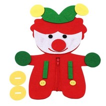 몬테소리 교육용 DIY 직조 천 장난감 신제품 조기 교육 완구 수학 보조, [07] clown