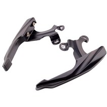 오토바이 수리 액세서리 난간 CNC 알루미늄 합금 혼다 CBF190 후면 윙 랙, 02 New black