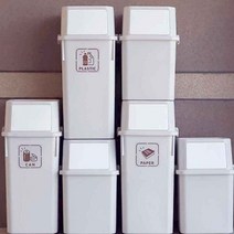 모리 폐건전지수거함 폐형광등 수거함 분리 박스 재활용 틈새 아파트 수거대 원룸 4개, 모리휴지통(그레이)40Lx3p+60Lx1p