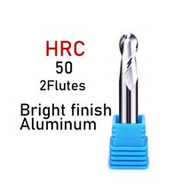 XUHAN 볼 코 엔드 밀 텅스텐 카바이드 커터 CNC 라우터 비트 밀링 공구 R05 6mm 8mm 10mm HRC50 55 65 2 4 플루트, CHINA, R1.25X4DX50L, HRC50-2F For Al + 5PCS