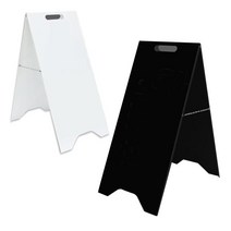 카페 입구 철제 입간판 안내 스탠드 광고판 A형, 화이트(무지)35-76cm