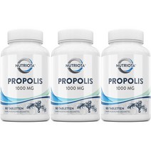 Nutriota Propolis 뉴트리오타 프로폴리스 1000mg 180타블렛 3팩, 1개