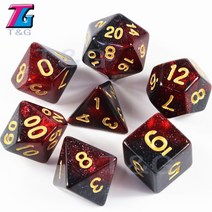 우주 별 다면체 주사위 보드 게임 도구 다각형 하늘 주사위 다이스, 적색성공