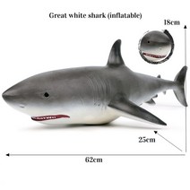 미니 어처 트 샤크 블루 고래 해양 동물 취미용. 피규어 모델. 수족관 장식, 12 Great white shk