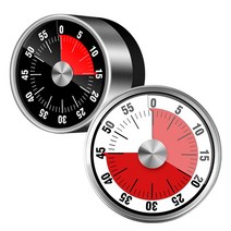 다용도 시간관리 타임 타이머 구글 뽀모도로 타이머 주방 쿠킹 구글 시계 MOD, 타이머(원형자석)_블랙, 1개