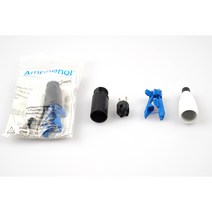 암페놀 Amphenol XLR 캐논 커넥터 (무납땜 조립용) 스틸 재질, 수