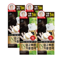 미쟝센 쉽고 빠른 거품 염색 새치전용, 6N 밝은갈색, 4개
