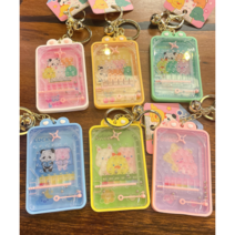 대전언니 1+1 [당일출고] 구슬 미로 핀볼 키즈게임 키링 6컬러, 옐로우, 핑크