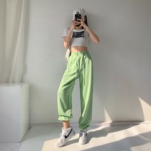 HQINT 여자 기본 긴바지 봄 바지 슬랙스 팬츠 ZA-215564
