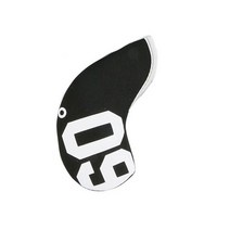 1pc 13.5x7cm 네오프렌 골프 아이언 클럽 헤드 커버 프로텍터 간단한 샌드 웨지 골프 클럽 아이언 헤드 커버 번호 인쇄 48-60도, 60도 블랙