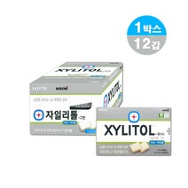 롯데제과 무설탕껌 자일리톨그린 60 (24년 6월) 당뇨환자 충치 치매 예방 약국 금연 보조 기능성 껌, 16g, 12개