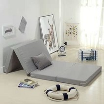 1인 자취 원룸 접이식 깔개 매트리스 낮잠 매트 좁은 공간, 베이지_폭 60cmx길이200cmx두께10cm