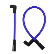 할리 부품 개조 악세사리 Uxcell-10.4mm 10mm 스파크 플러그 와이어 키트 할리 데이비슨 다이나 FXD 소프, 02 2 pcs Blue