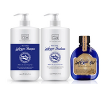 박준뷰티랩 블루라벨 아르간 대용량 샴푸 1150ml + 트리트먼트 1150ml + 오일 120ml 세트, 4세트