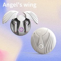 PEARL PANDA e스포츠 무선 블루투스 이어폰 TWS 에어팟 노이즈 캔슬링 게임 하이파이 헤드폰, 화이트