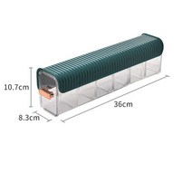 벽걸이 형 충전 케이블 보관함 6 그리드 d미국 플러그 방지 전선 데이터 라인 관리, 파란색