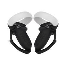 스팀 VR 게임 기기 컴퓨터 스마트글라스 Oculus quest 2 vr 터치 컨트롤러 케이스 핸들 슬리브 보호 커버 스트랩, 검은색