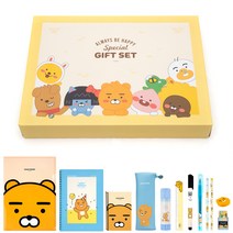 [카카오프렌즈 알찬 문구세트1] 문구류 학용품세트 단체선물 어린이날구디백 카카오문구세트 문구팬시 초등학생학용품 웰컴키트 초등학생단체선물 초등문구세트 어린이문구세트, 01.라이언세트
