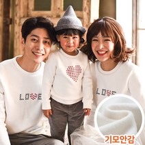 몽피마피 기모 러브스티치 패밀리 긴팔