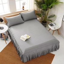 유럽 컬러 침대보 Bedskirt 침대 시트 결합 커버 슈퍼 소프트 Colchas 퀸 킹 사이즈 Corchas 파라 라 카마, 90X200X40CM, CQ001-18