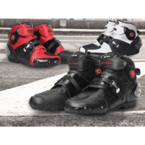 오토바이 숏부츠 레이싱 바이크 신발 남성 여성 보호, 45,黑色