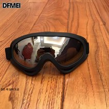 CS 스키샌드 모터사이클 스포츠 헬멧 안경 고글 고글 고글 고글 더스트 방지 크로스컨트리 고글, 블랙프레임실버도금시트