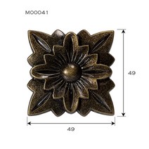 꽃 모양 가구 금속 장식 플레이트 다리 및 도어 프레임 등 골동품 청동 색 아연 합금 소재 장식, 고대 청동 49