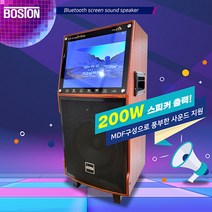 이동식앰프 앰프스피커 노래방 행사앰프 무선마이크 블루투스 앰프 200W