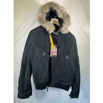 파라점퍼스 패딩 다운 점퍼 PARAJUMPERS MENS GOBI BOMBER JACKET DOWN INSULATED BLACK MA01 700 FILL PARKA