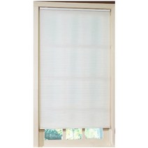 Allen + Roth Cordless Cellular Shade 31” × 72” White Polyester Child Safe Shade # 0159556, 1