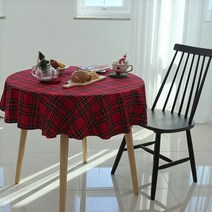 디케이홈 데코 원탁 테이블 보 순면 테이블 커버, 4인용(140x140), 멜란지 워싱 브라운