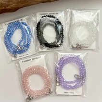 모란코 [5종세트] 국내제작 반짝반짝 크리스탈 비즈 마스크줄