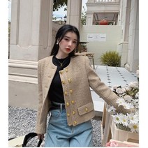 트위드 대여 여성 면접 오피스룩 숏 크롭 코디 봄 하객 정장 상견례 오피스 블랙 퀄팅 베이지 마이 자켓 5514845816