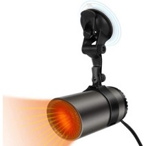 차량용 온풍기 12v 열풍기 무시동 히터 캠핑용 usb 휴대용 자동차 공간 suv 트럭 rv 트레일러 용 브래킷 가열 및 냉각 팬이있는 고전력 앞 유리 서리 제거 장치