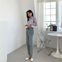 치코엘라- 버드조 캐주얼 일자 데님팬츠