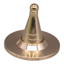 shangren 향 콘 금형 향 스틱 홀더 DIY 향 만들기 용품 향 타워, 1.9x3.4cm, 금, 놋쇠, 1개