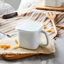 [모던하우스] 직화로 끓여서 바로 보관하는 법랑 핸들 저장용기 화이트, 890ml