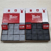 마스터쵸크 당구쵸크(12개입) 용품 재료, 검정색