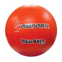 POBU스포츠 피구공 소프트 스폰지재질 4호 학교스포츠, 오렌지