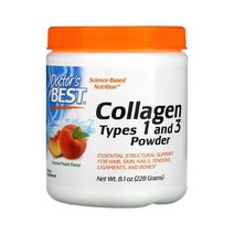 닥터스베스트 가수분해 저분자 콜라겐 펩타이드 가루 타입 1 3 복숭아맛 228g 단백질 함유, 1개, 기본